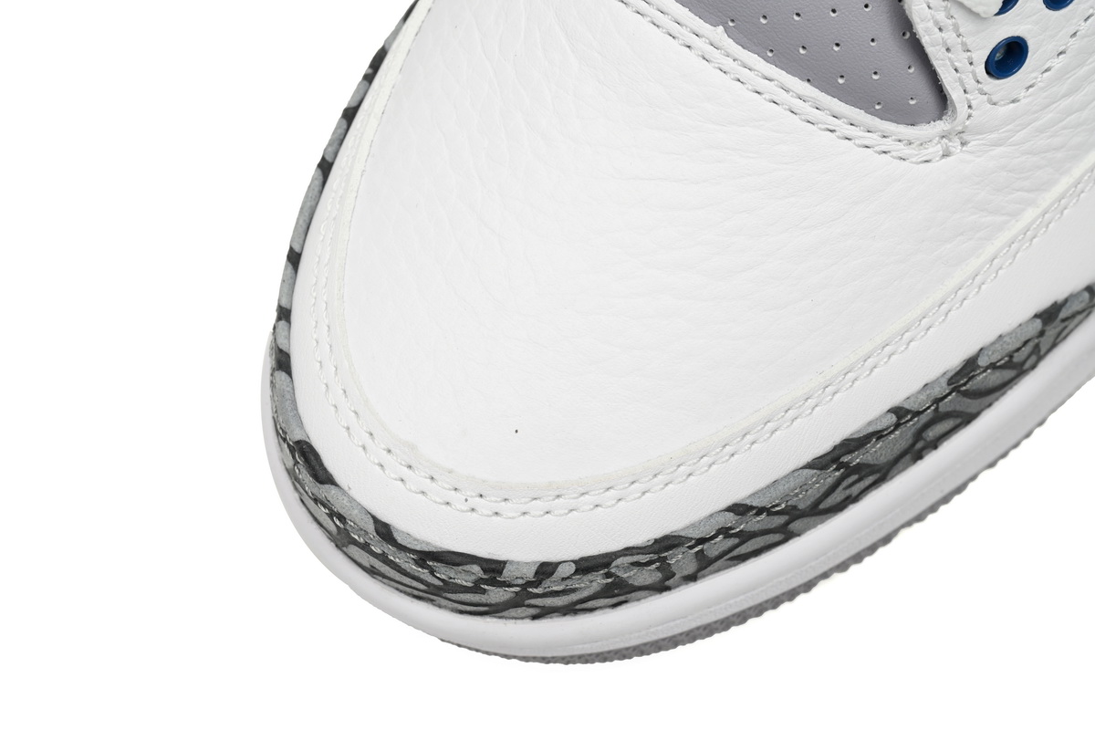 PB Air Jordan 3 "White Navy Cement"