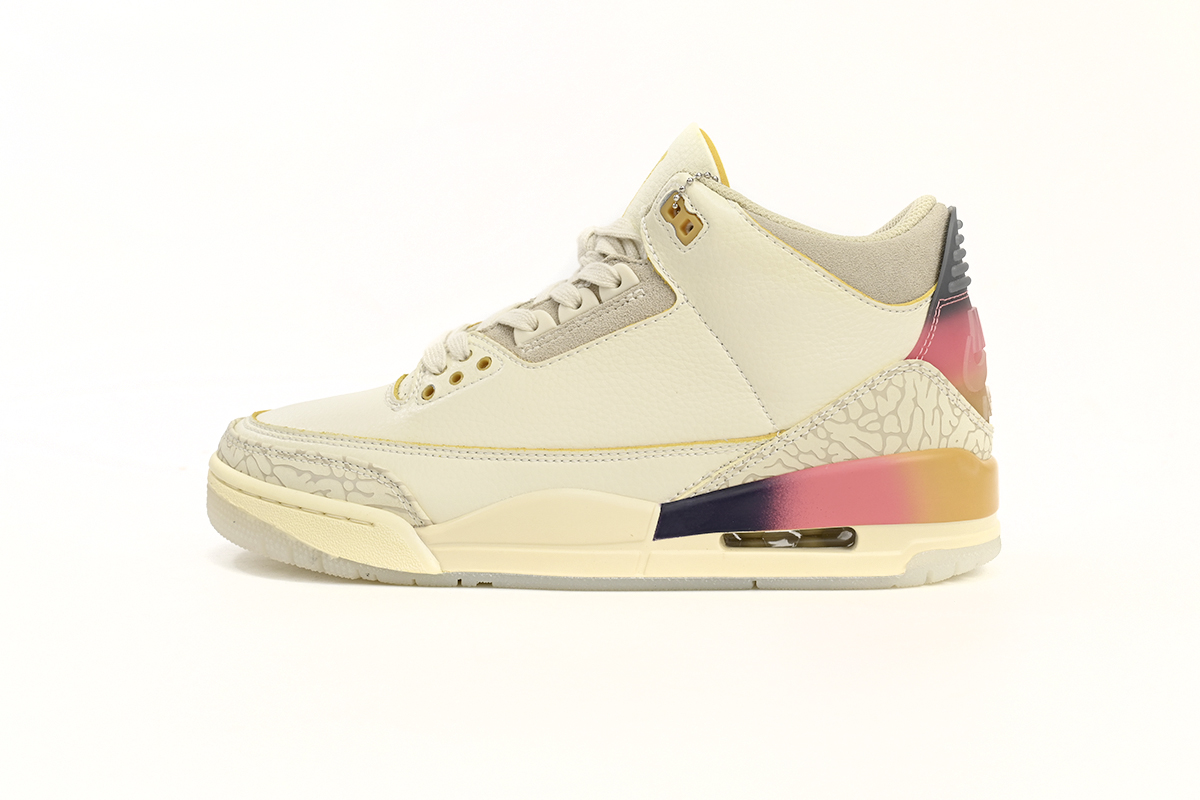PB Balvin x Air Jordan 3 White Blue Red