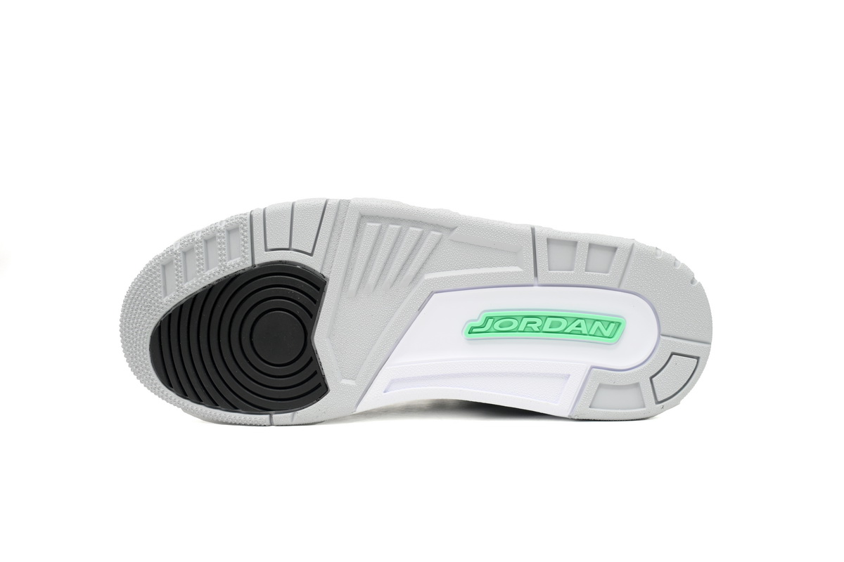 BS Air Jordan 3 "Black/Green Glow"
