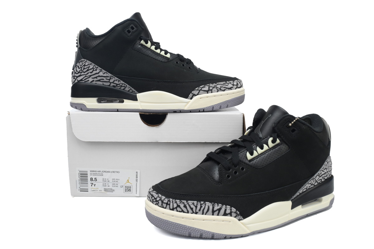 XH Air Jordan 3 Retro 'Off Noir'