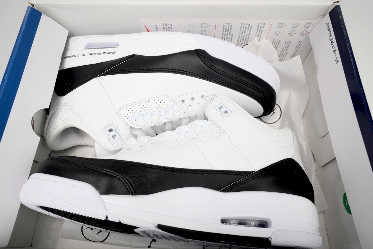 XH Fragment Air Jordan 3 White Black