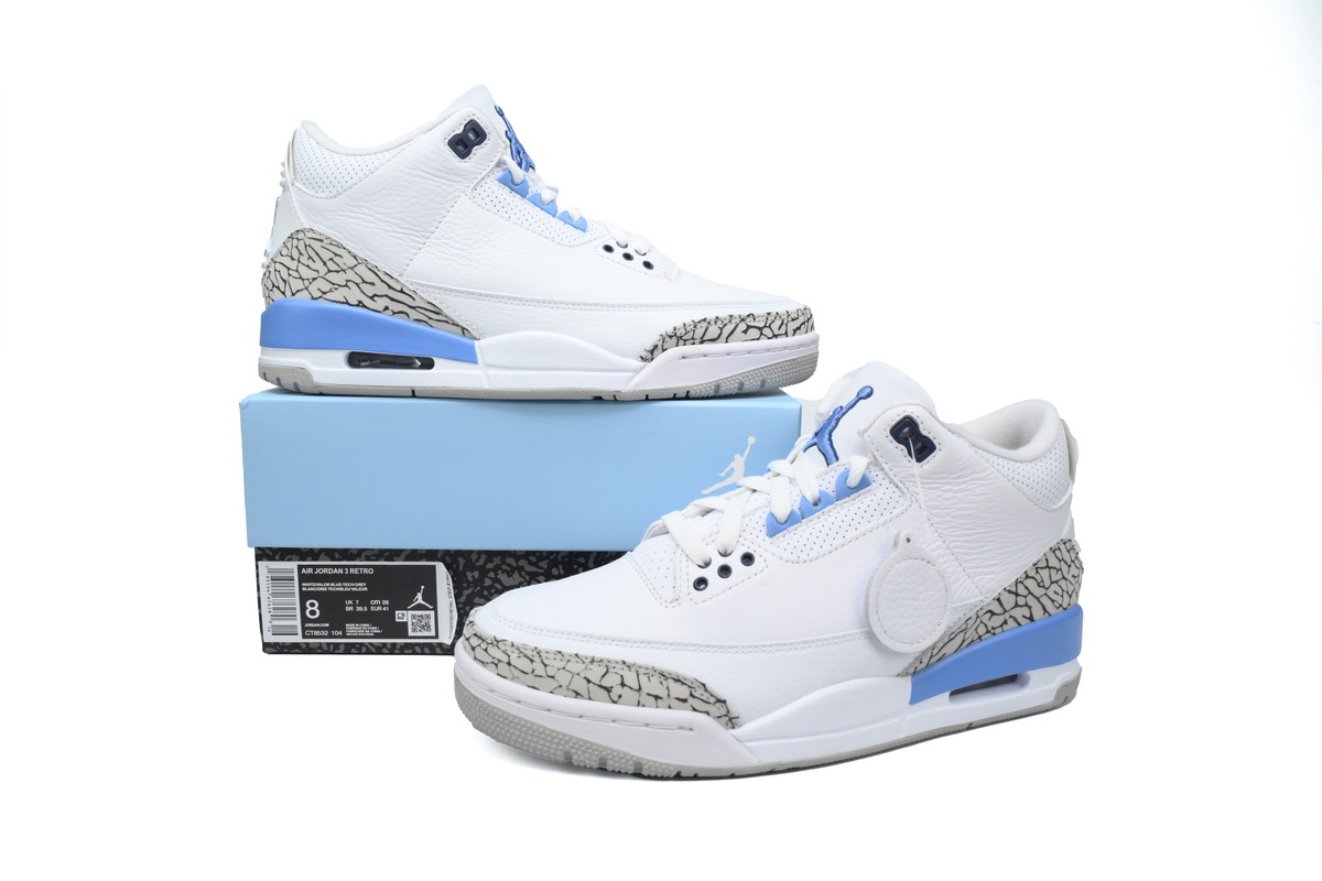 XH Air Jordan 3 Retro UNC