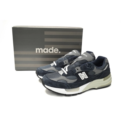 New Balance 992 White, black, and gray 02