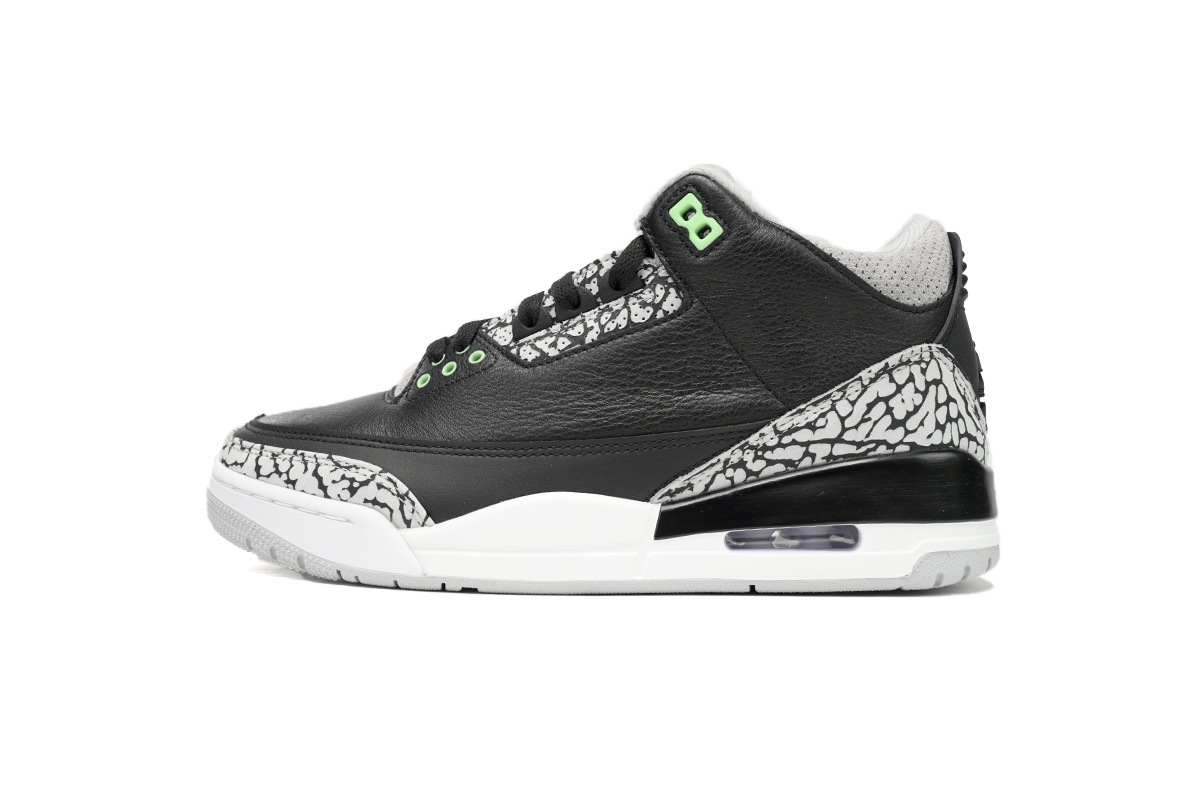 LW Air Jordan 3 "Black/Green Glow"