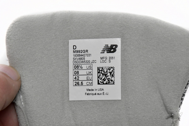 New Balance 992 Grey