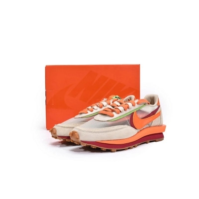  CLOT x Sacai x Nike LDWaffle Orange Blaze 02