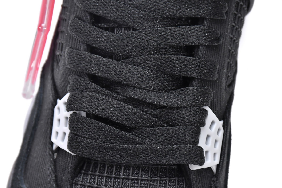 XP Air Jordan 4 Retro Black Canvas