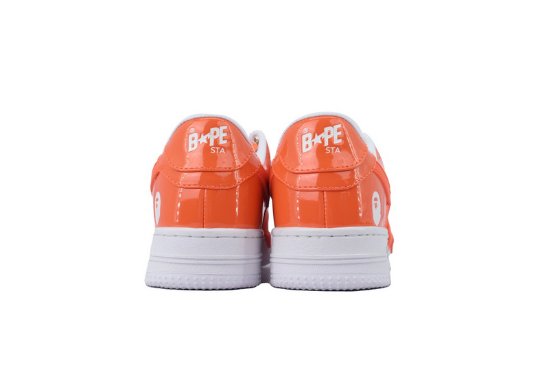 A BATHING APE Bape STA White Orange Red