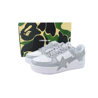 A BATHING APE Bape STA White Grey 02