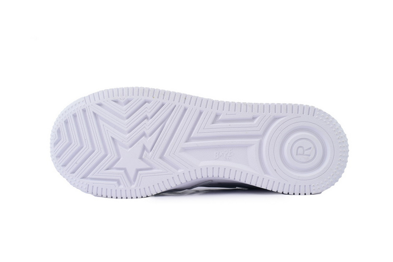 A BATHING APE Bape STA White Grey