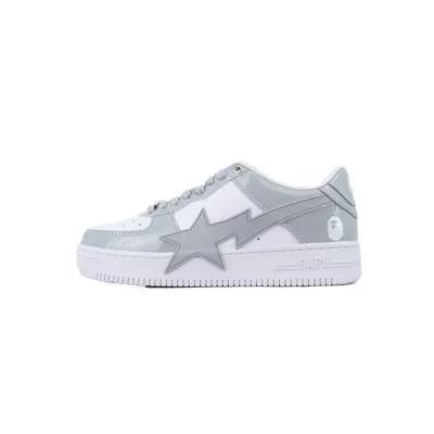 A BATHING APE Bape STA White Grey 01