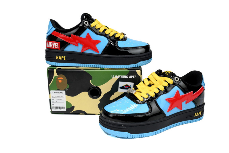 A Bathing Ape Bape Sta Low Black Widow