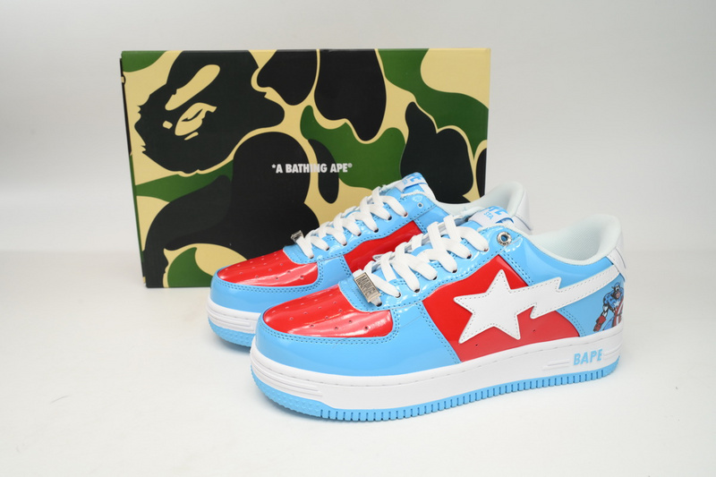 A Bathing Ape Bape Sta Low Captain America