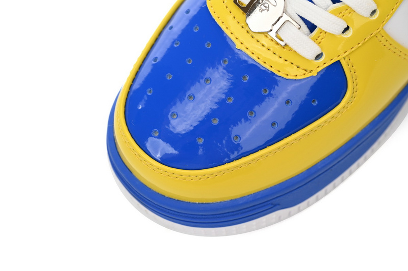 A Bathing Ape Bape Sta Low White Baolan Yellow