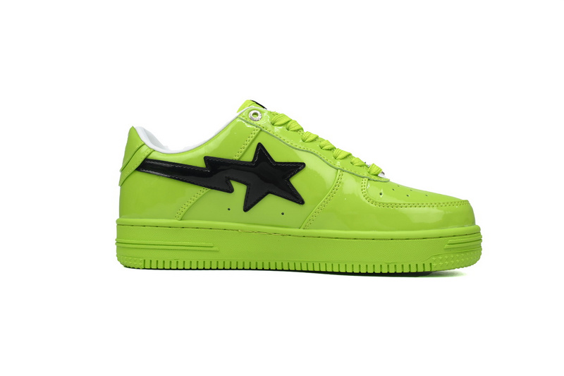 A BATHING APE Bape STA Green Mirror Black Hook