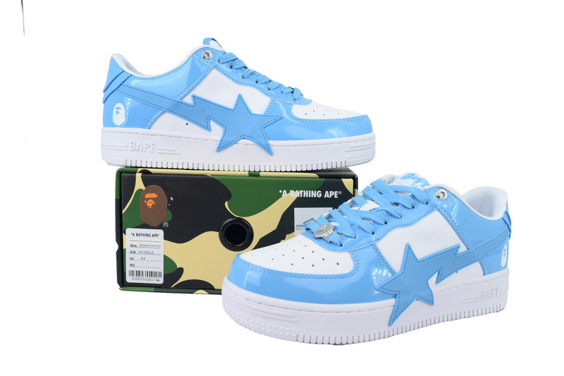 A BATHING APE Bape STA White Moon