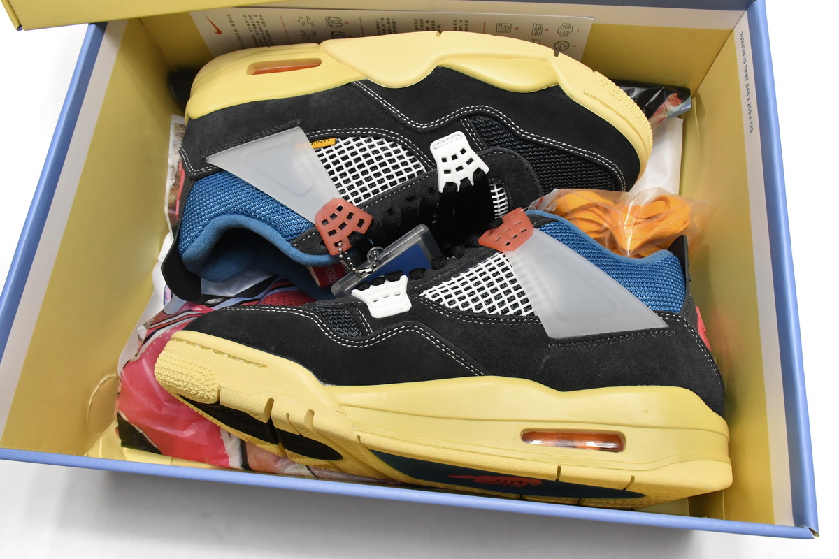 BS Union LA x Air Jordan 4 Retro SP Off Noir Black