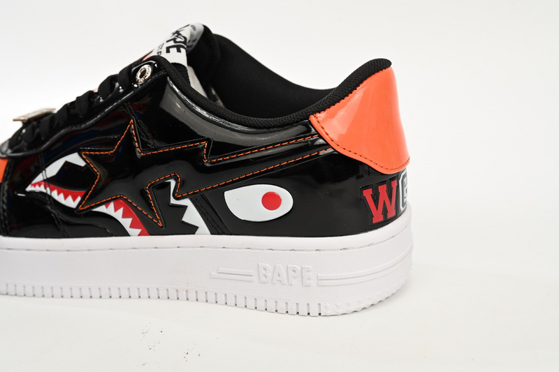 A Bathing Ape Bape Sta Low Orange Shark