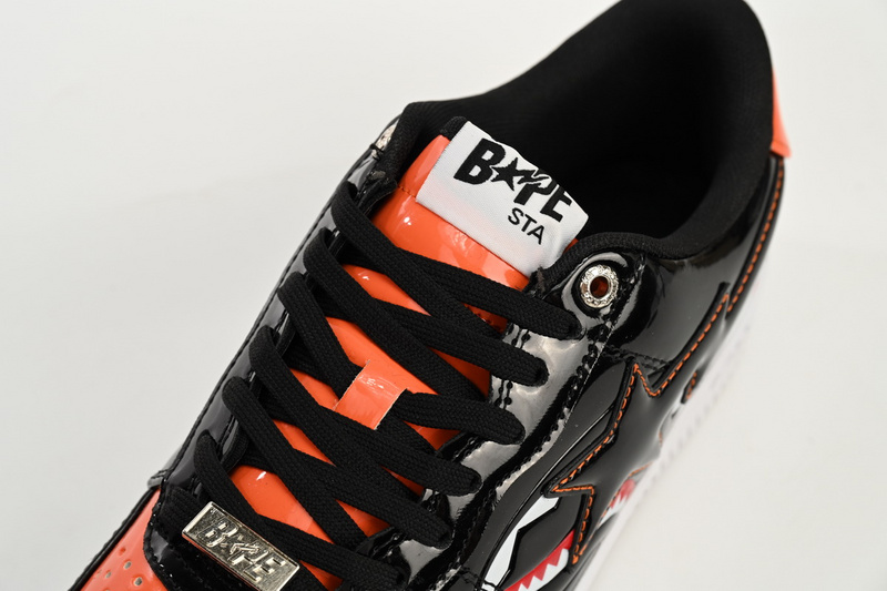 A Bathing Ape Bape Sta Low Orange Shark