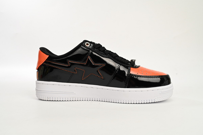 A Bathing Ape Bape Sta Low Orange Shark