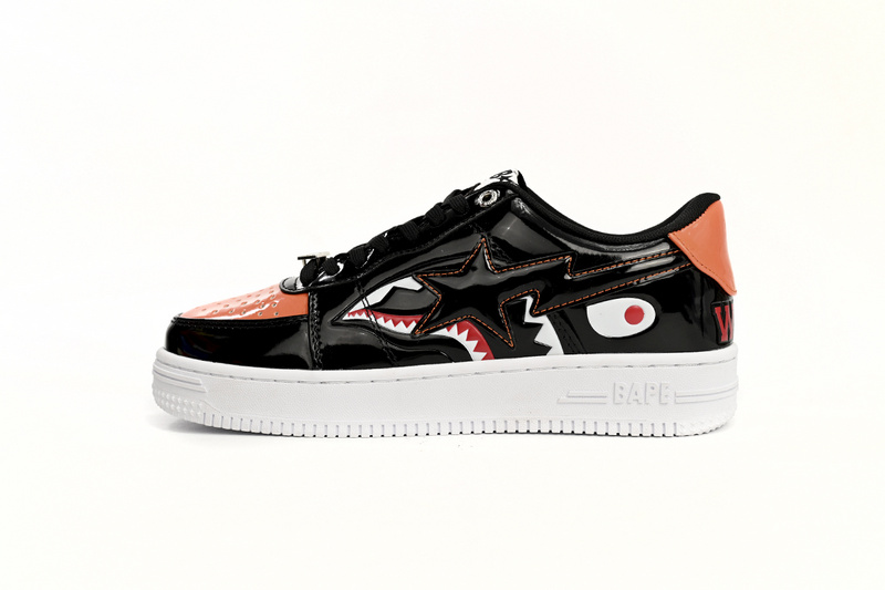 A Bathing Ape Bape Sta Low Orange Shark