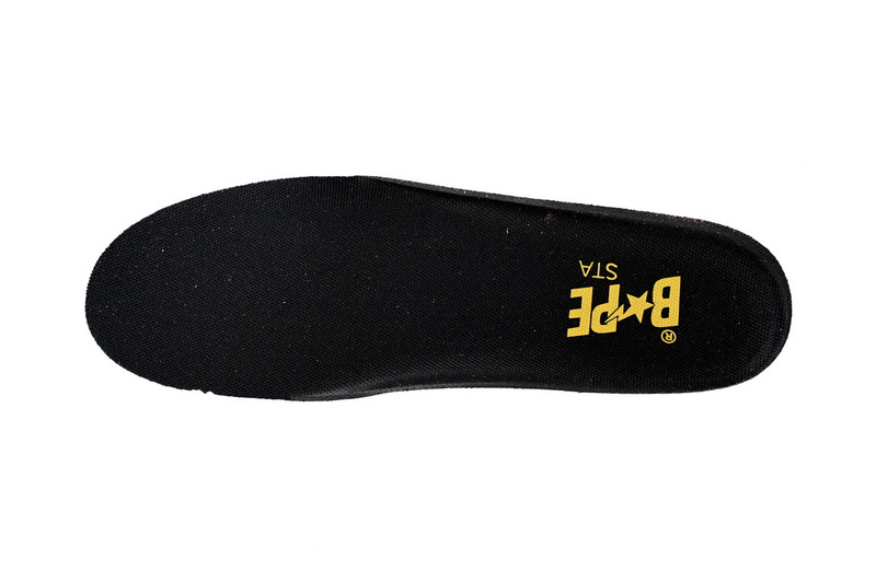 A Bathing Ape Bape Sta Low Black, Blue, And Yellow