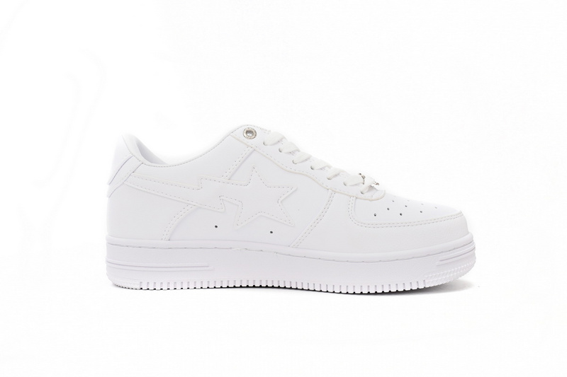 A Bathing Ape Bape Sta Low White