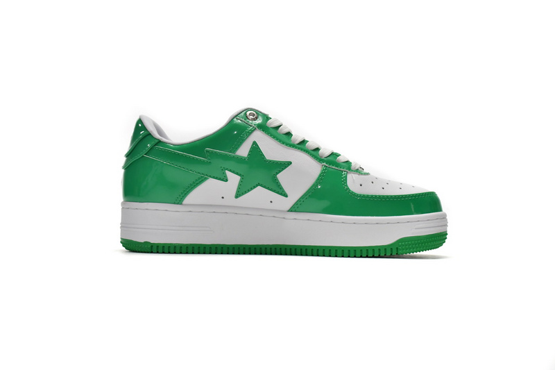 A Bathing Ape Bape Sta Low White Green