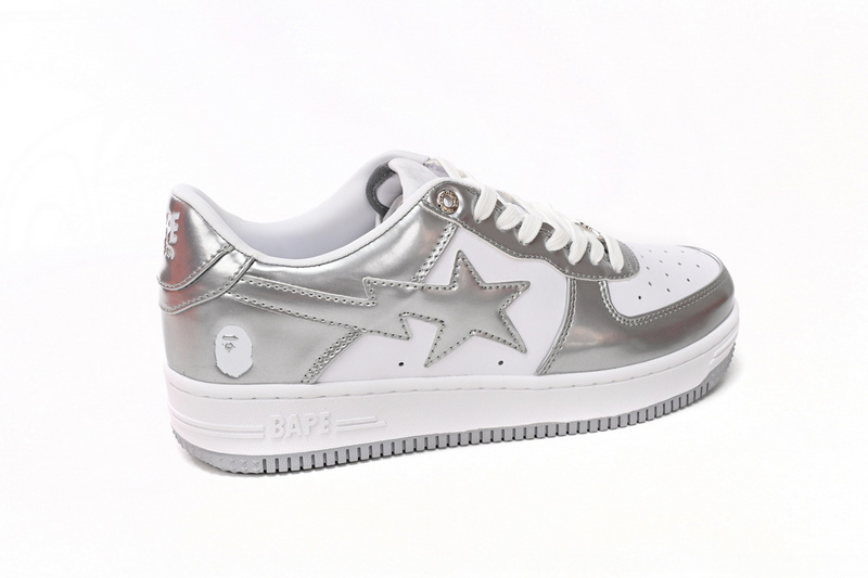A Bathing Ape Bape Sta Low Silver