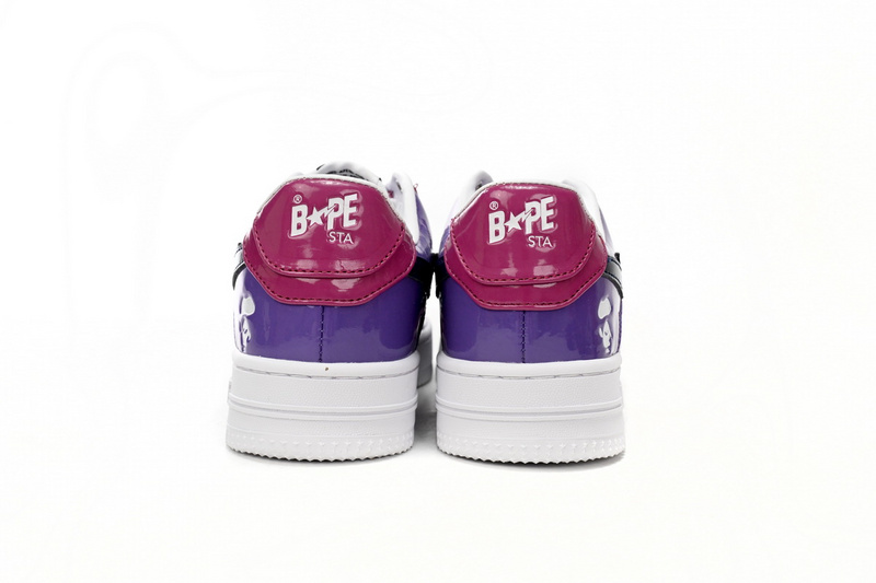 A Bathing Ape Bape Sta Low Purple Mirror Surface