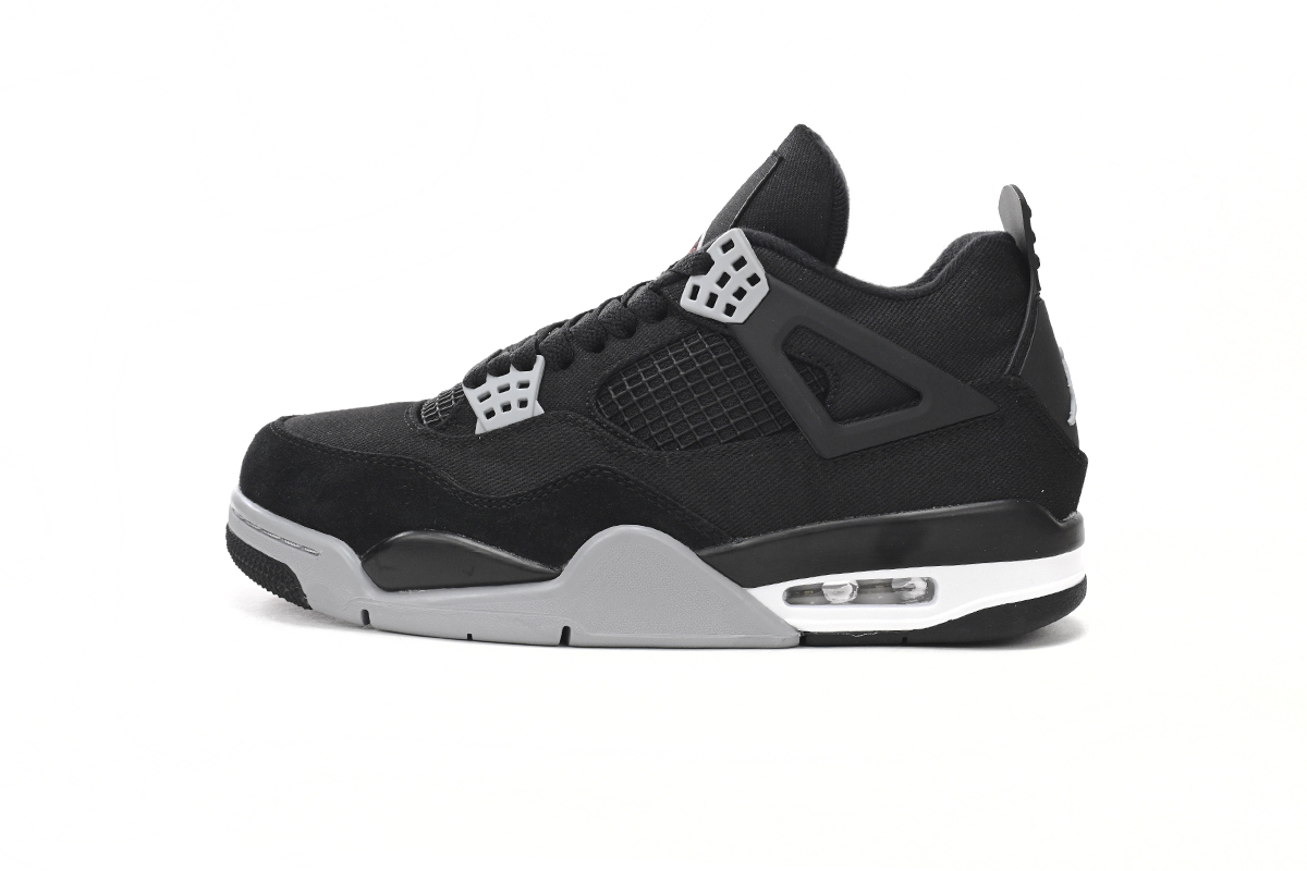 Q4 Air Jordan 4 Retro Black Canvas