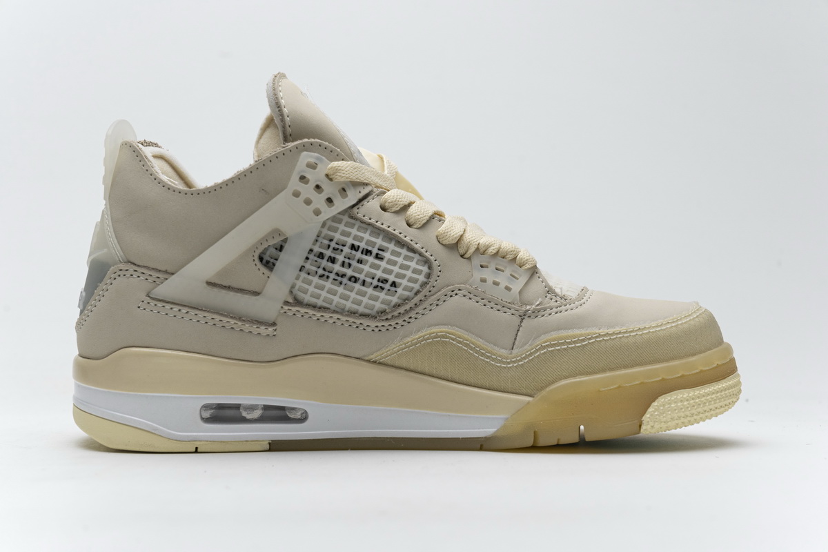 Q4 OFF White x Air Jordan 4 Sail