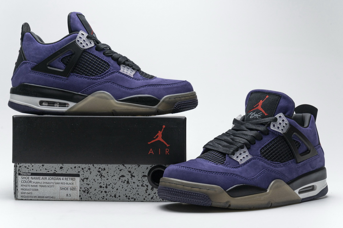 Q4 Travis Scott x Air Jordan 4 Retro Purple