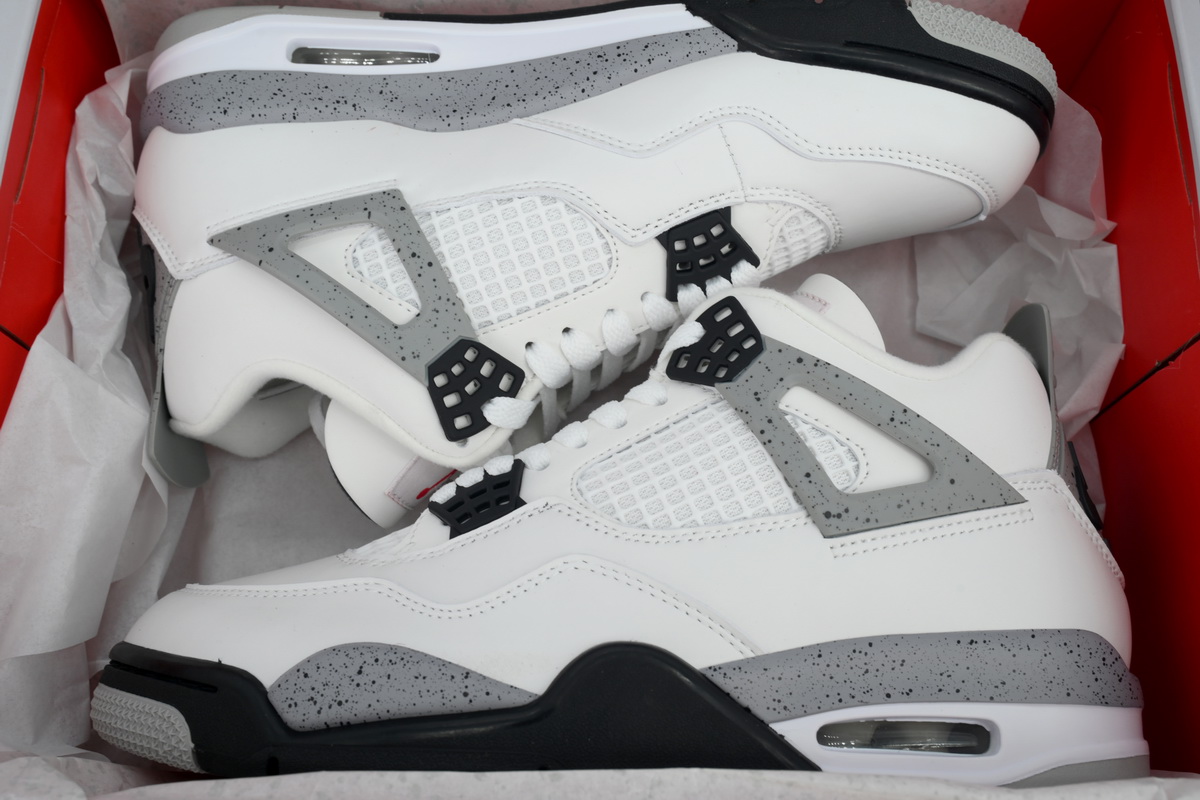 PB Air Jordan 4 Retro OG 'White Cement'