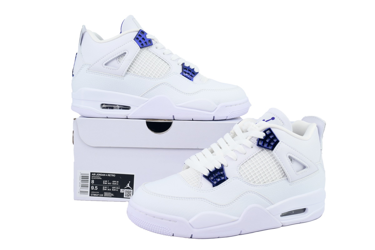 PB Air Jordan 4 Retro Purple Metallic