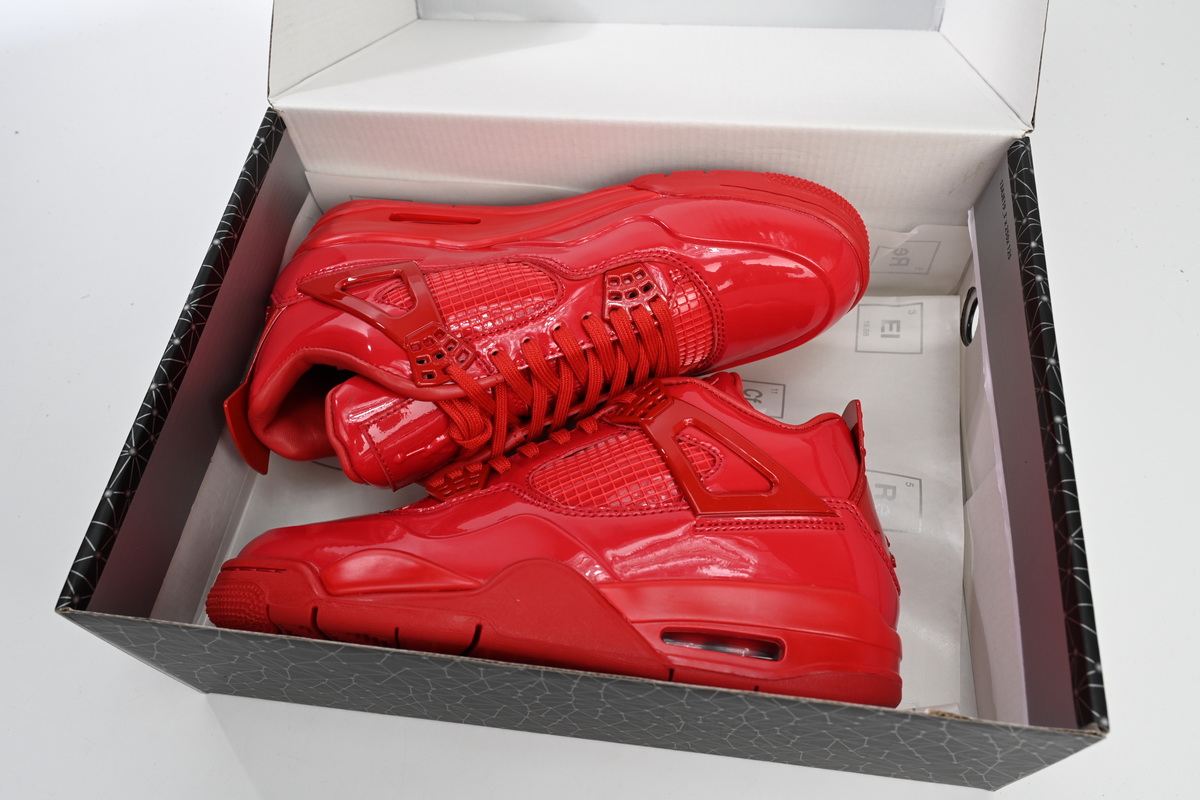 PB Air Jordan 4 Retro Red Lacquer Leather