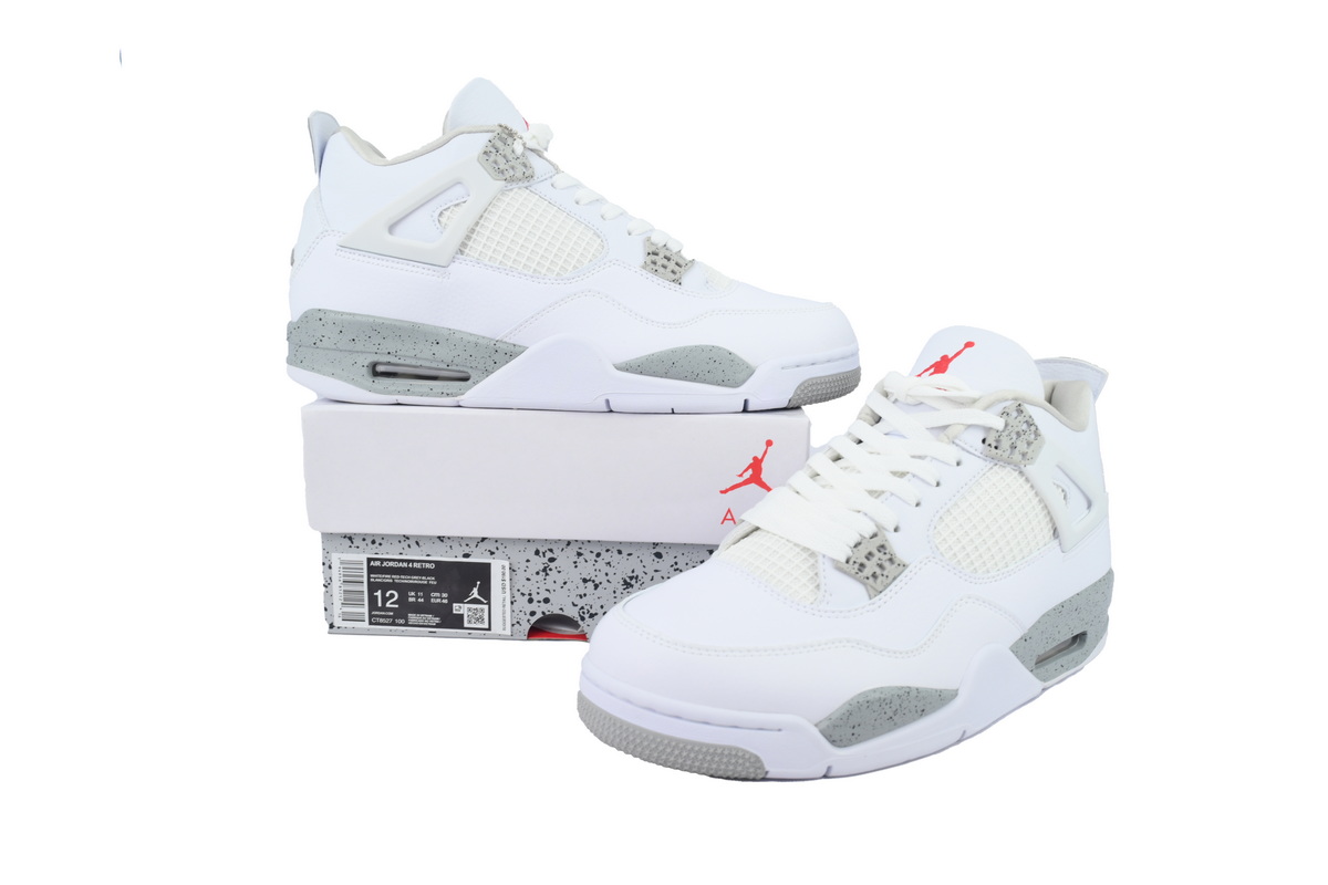 PB Air Jordan 4 Retro Tech White