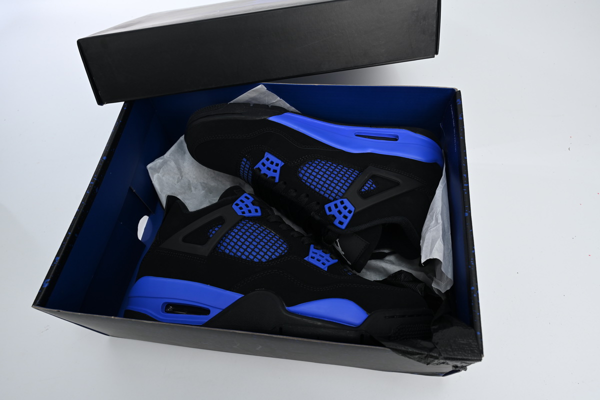 PB Air Jordan 4 Retro Black Blue