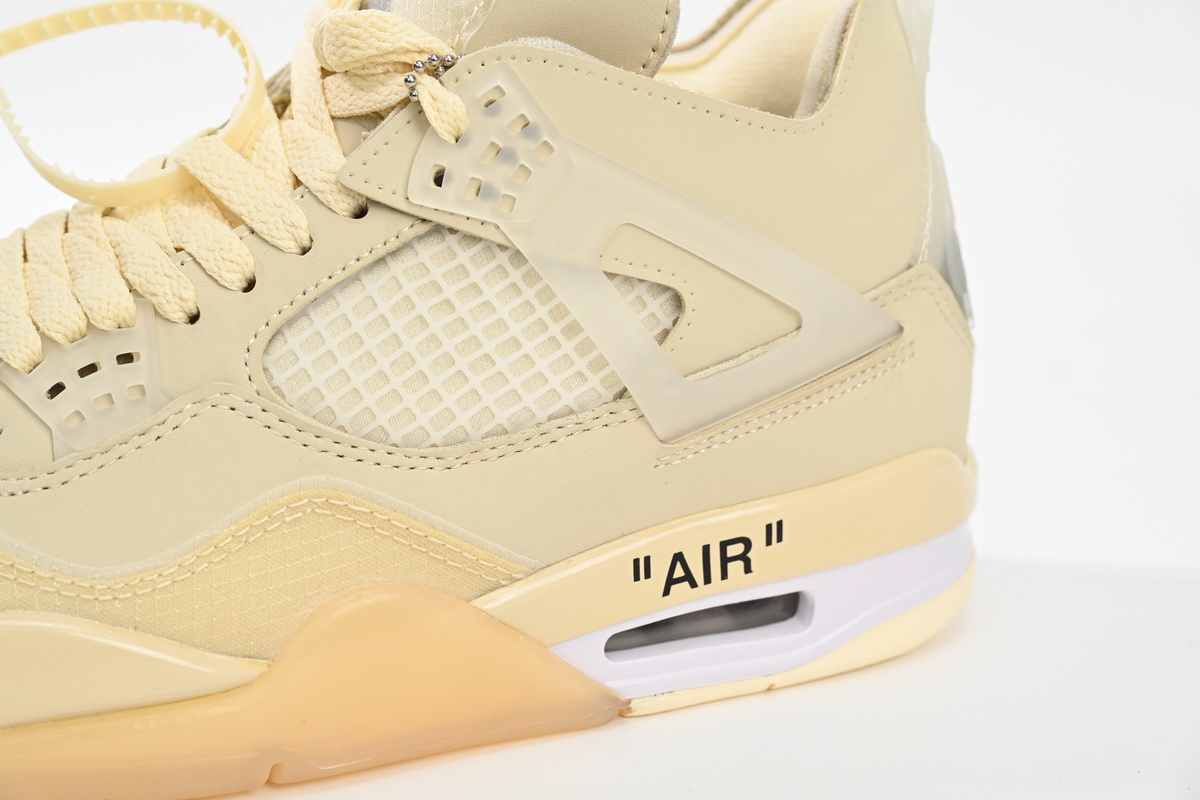PB OFF White x Air Jordan 4 Sail