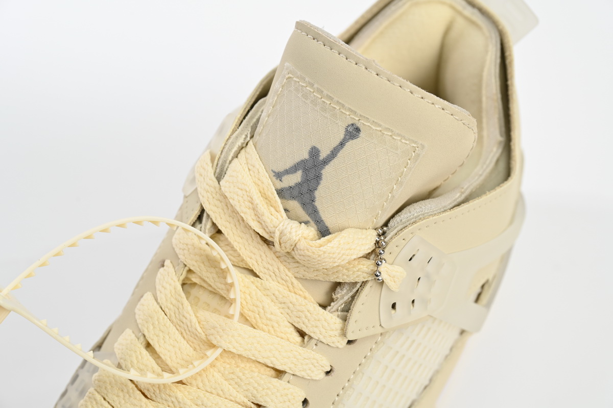 PB OFF White x Air Jordan 4 Sail