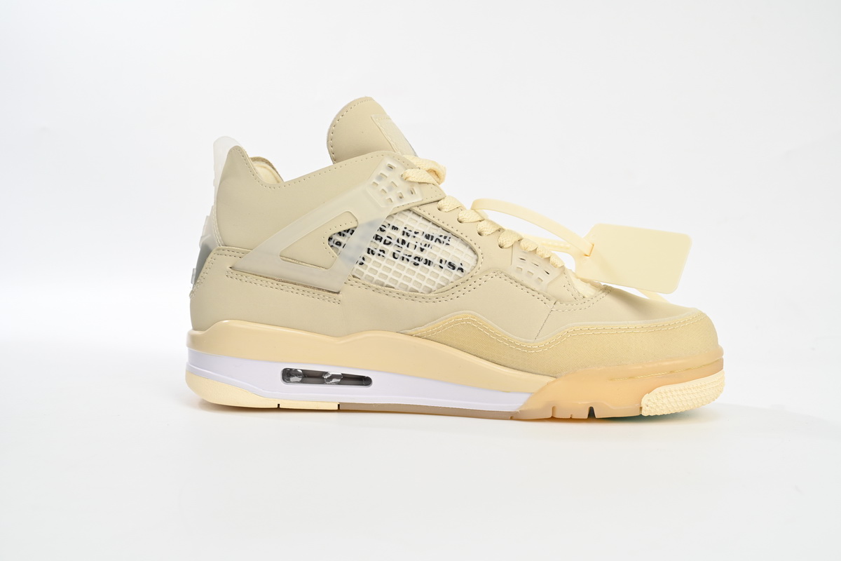 PB OFF White x Air Jordan 4 Sail