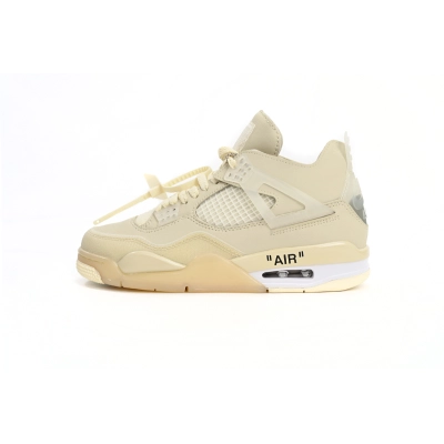 PB OFF White x Air Jordan 4 Sail 01