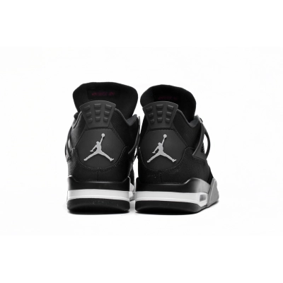 A1 Air Jordan 4 Retro Black Canvas 02