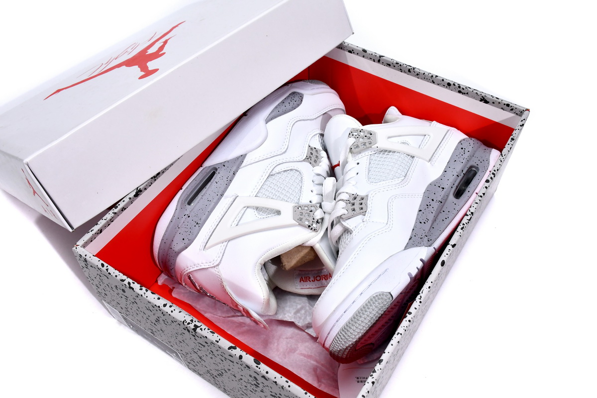 A1 Air Jordan 4 Retro Tech White