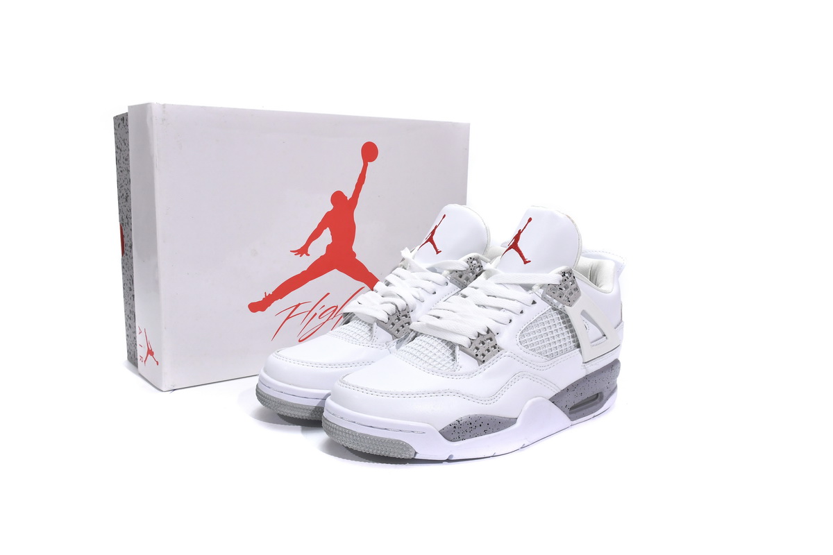 A1 Air Jordan 4 Retro Tech White