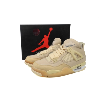 A1 OFF White x Air Jordan 4 Sail 02