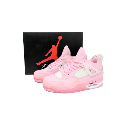 M9 OFF White x Air Jordan 4 Pink Co Branding 02