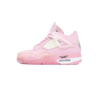 M9 OFF White x Air Jordan 4 Pink Co Branding 01