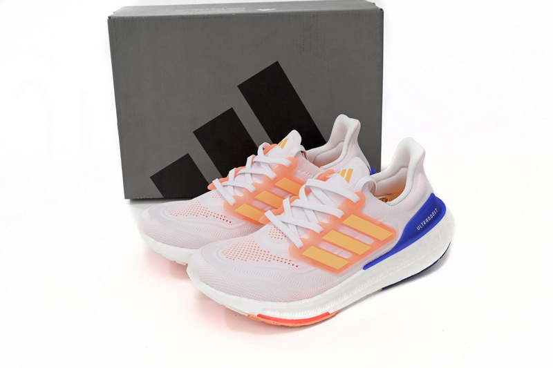 Adidas Ultra Boost 2023 LIGHT White Blue Tail