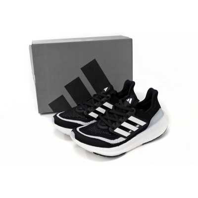 Adidas Ultra Boost 2023 LIGHT Black And White bars 02